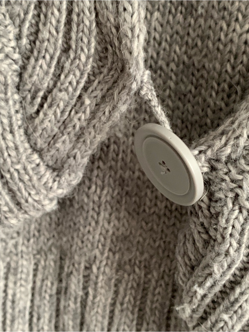 PRANA Women’s Gray Long Sleeve Single Button Cardigan Sweater - Picture 5 of 7